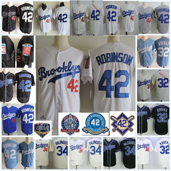 

Men 1955 brooklyn 32 andy koufax jer ey tiched white royal cream 42 jackie robin on jer ey 34 fernando valenzuela jer ey 3xl