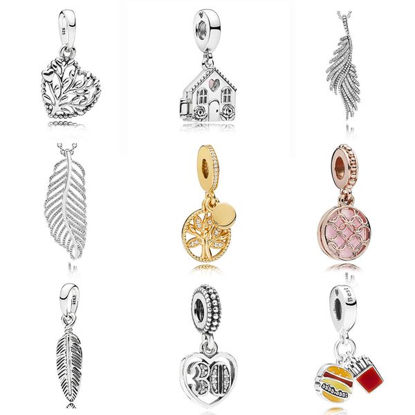 

new 100% 925 sterling silver charm 797140 797056en160 390373cz 390397cz 761728cz 787040en153 397216 791287cz 797211enmx, Black