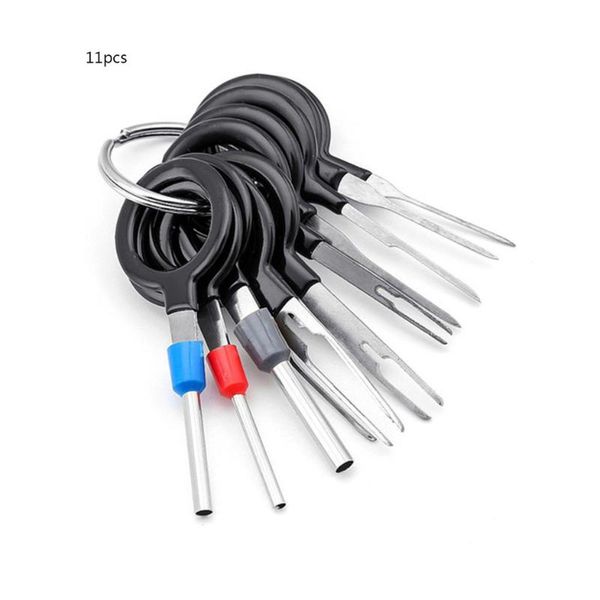 11PC Terminal Removal Car key Tool Wiring connector Pin Release Extractor Puller
