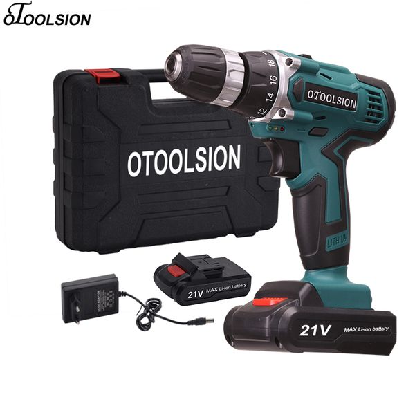 

21v electric power tools 2 speed cordless screwdriver electric screwdriver lithium battery drill wireless drill for diy home