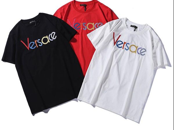 

мужские s роскошные футболки высокое качество дорогой гог лучший rhude toptees повседневная мода хлопок мужчины женщины лошадь печати черный, White;black