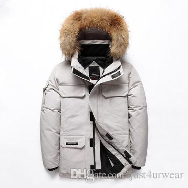 

мужские зимние дизайнерские парки камуфляж черный белый красочные теплые пальто с капюшоном на молнии мужская мода зимние грузовые парки, Black