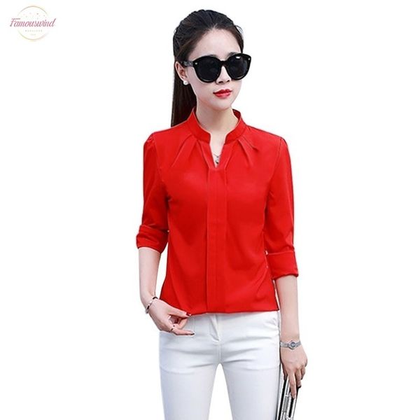

2020 summer women chiffon blouse shirts ladies v neck white elegant v neck blouse long sleeve shirt female office shirt