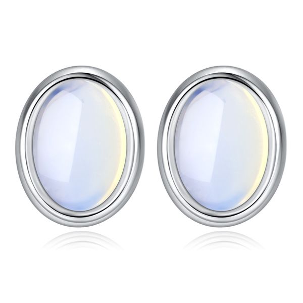 

2019 fashion 925 silver opal earringsfor women korean stud earrings fashion jewelry aretes de mujer trendy earrings, Golden;silver