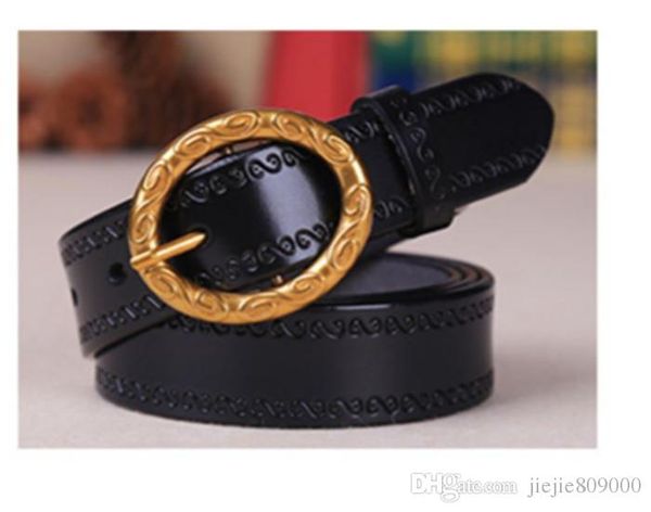 

женщина ремни роскошные pin пряжки оригинальные кожаные ремни для дизайнера пояса женщин талии пояса освобождает перевозку груза, Black;brown
