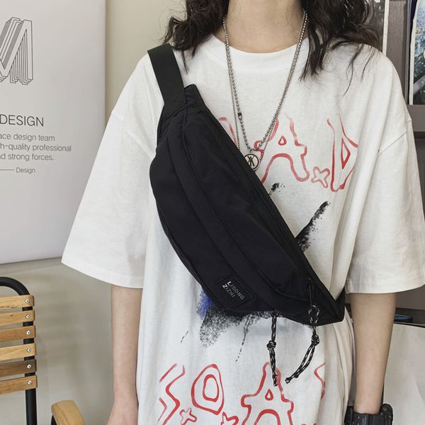 

chest bag male korean version ins fashion brand sports bag student shoulder casual boy diagonal couple sports waist