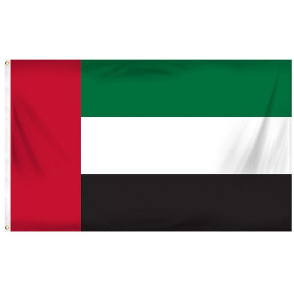 Bandeira de poliéster A United Arab Emirates País da bandeira dos UAE 90x150cm 3X5 FT Nacional Bandeira Qualquer Estilo suspensão vôo interior uso ao ar livre