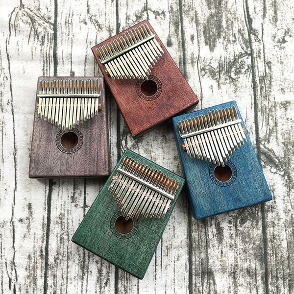 

17 key kalimba mahogany thumb piano mbira natural mini keyboard instrument