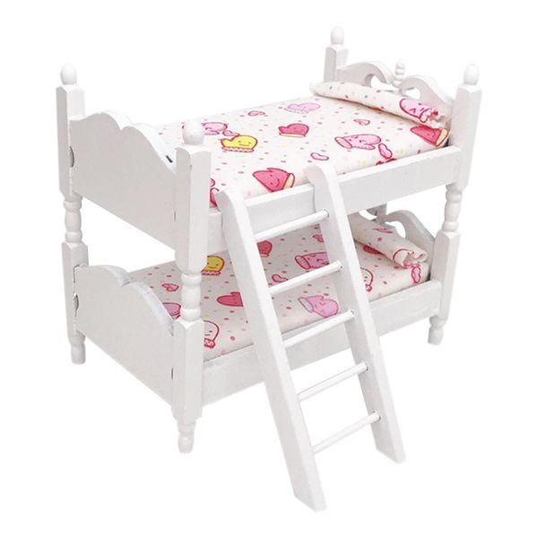 

new 1/12 mini dollhouse furniture bed set miniature living room kids pretend play toy miniature metal 1set miniature l415 y200428