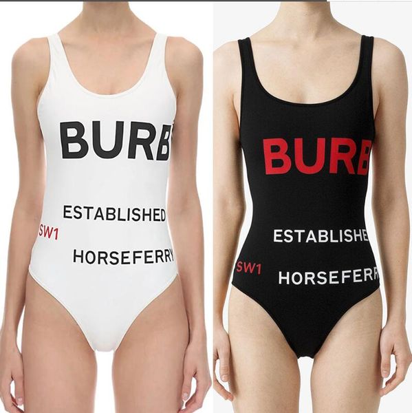 

burberry цельный купальник марка мода купальники 2020 новый роскошный женщин конструктора tether сексуальные подтяжки бинты бикини бюстгальт, White;black