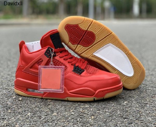 

new official 4 nrg singles day designer mens basketball shoes tattoo iv fire red summit white black womens sports sneakers quality