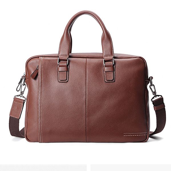 

men handbags men business genuine cow leather casual bag real leather briefcase