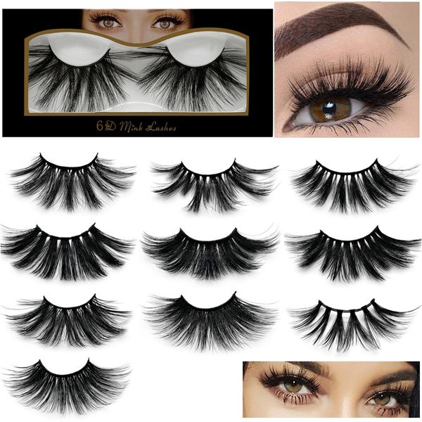 

6d 25мм длинный толстый ложные ресницы имитация 3d норка ресницы lash extension handmade многоразовый инструмент макияжа природные поддельны