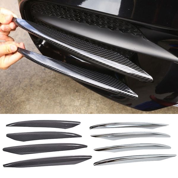 

for w213 e class 2016-2018 carbon look car front fog light lamp grille grill slats cover trim