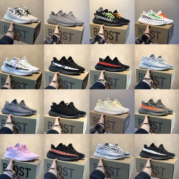 

2020 Канье Уэст sply с коробкой духи yeezys 350 V2 для повышения зебра белый yecheil Земле мужчин yezzy мужская обувь Женская акции х кроссовок