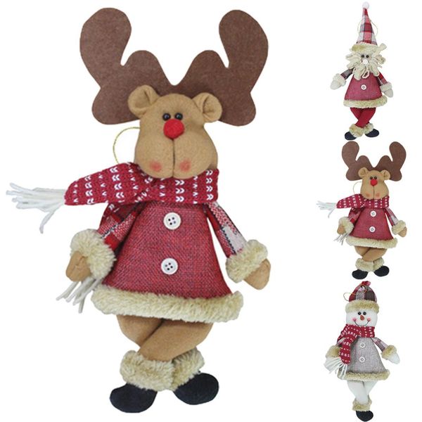 

1pc christmas tree decorations santa snowman pendant christmas ornaments new year decorations for home toy