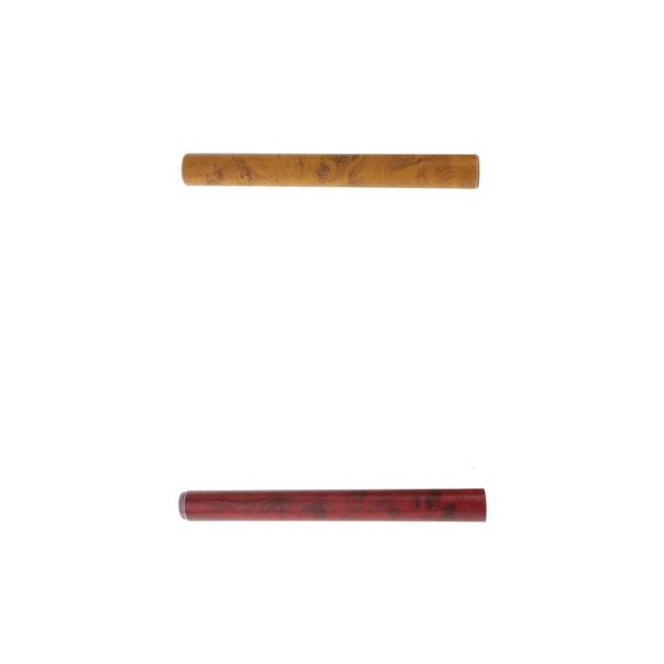 

2 pieces vehicle wood grain wrap decal sticker sheet-(40cm,red+30cm,yellow