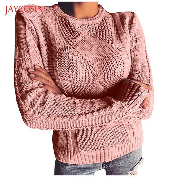 

joycosin зима повседневная трикотажные женщины свитер мода slim fit с длинным рукавом женский сплошной пуловер свитер топ mutlicolor доступн, White;black