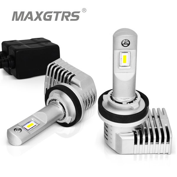 

2x h11 h8 h7 9005 hb3 9006 hb4 9012 led mini slim led car headlight lamp 6500k cool white 80w 10400lm fog light bulbs