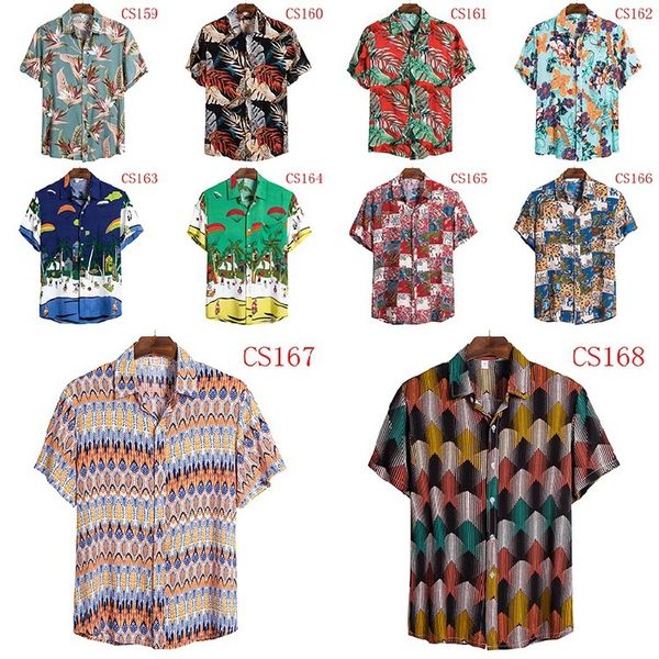 

sandy beach shirt male hawaii flower shirt speed do short sleeve male coconut tree printing st22, White;black