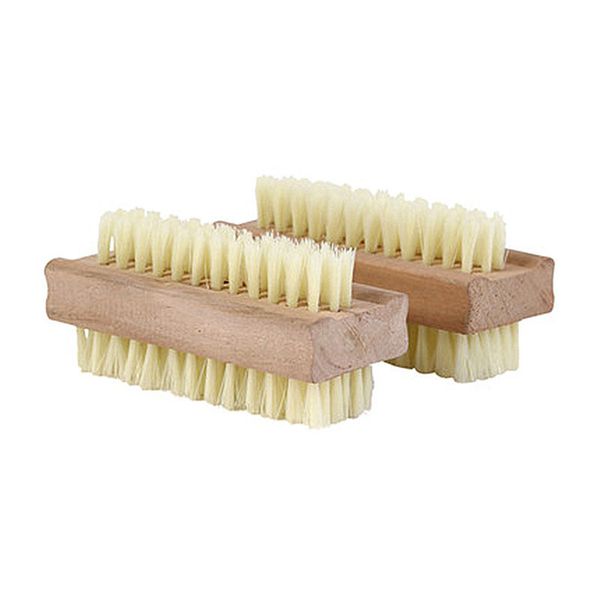 Spazzola per pulizia con setola di maiale in legno per la conservazione della giada, calli per manicure per unghie, pedicure, noce, all'ingrosso ZC0746