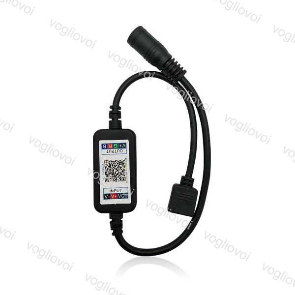 

wifi bluetooth mini dc rgb controller 72w 144w 24key smart light strip controller dimmer for 5050 3528 rgb led strip tape black dhl