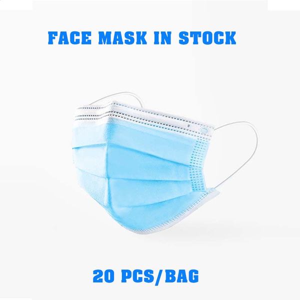 

одноразовые маски для лица толстые 3-слойные маски с ушками для салона домашнего использования удобная в наличии маска для 20шт