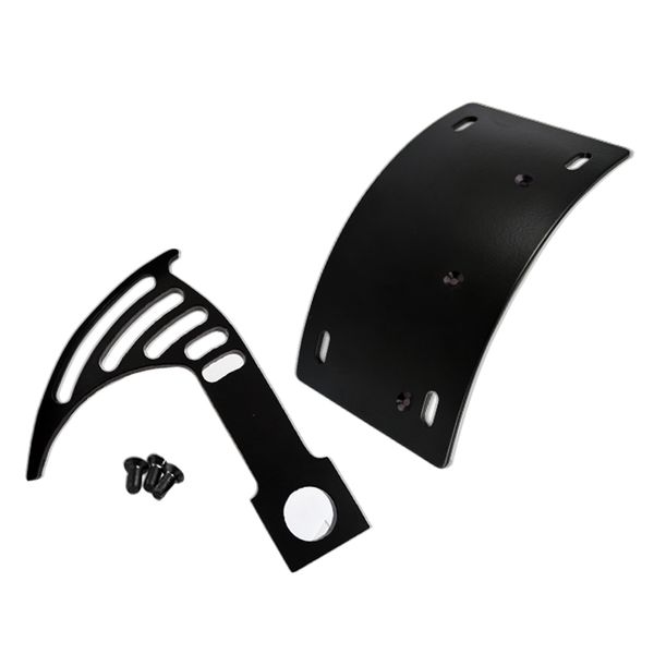 

universal motorcycle black license plate holder tail light bracket kit