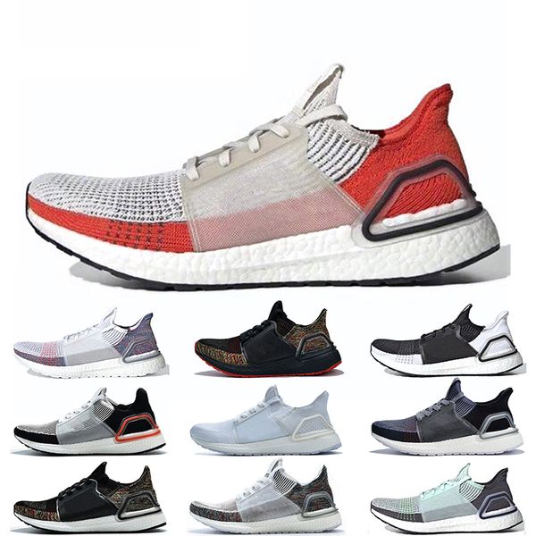 

discount brand ultraboost 19 running shoes red refract core black light grey oreo triple black star mens trainers fashion women sneakers