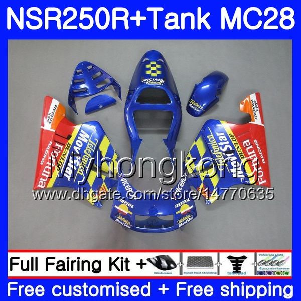 Movistar blaue Einspritzung für HONDA MC28 NSR250R 1994 1995 1996 1997 1998 1999 265HM.39 NSR250 R PGM4 NSR 250 250R 94 95 96 97 98 99 Verkleidung