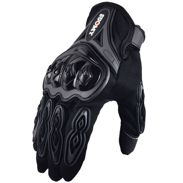 

motorcycle gloves men touch screen motocross glove motorbike full finger racing cycling sports motocicleta guantes luvas, Black