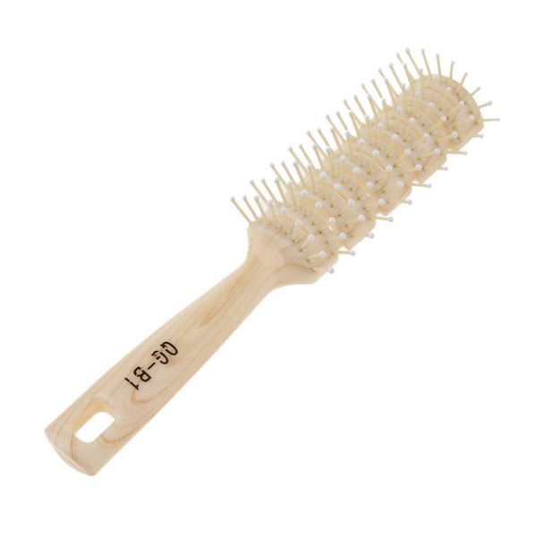 

resin anti-static long curling hair comb roller brush massage hairbrush, Silver