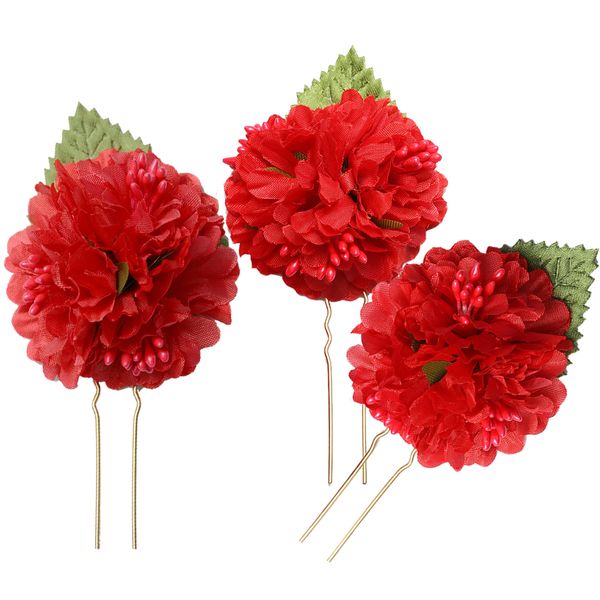 

3pcs/set gorgeous bridal flower hairpin hair ornament headwear jewelry
