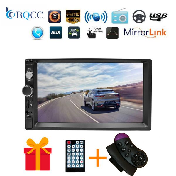 

2din car radio 7 "din hd touch screen multimedia player 2 auto mp5 bluetooth usb audio car stereo tf fm camera audio