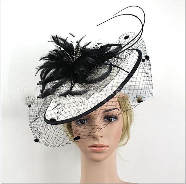 

euro-american retro boutique big hat banquet headdress, Silver