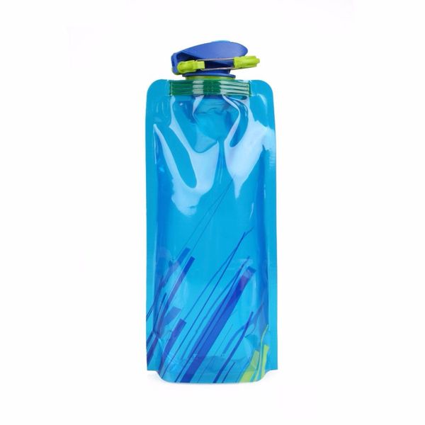 

4 color 700ml creative collapsible foldable drink sport bicycle bottle camping travel my plastic bottle