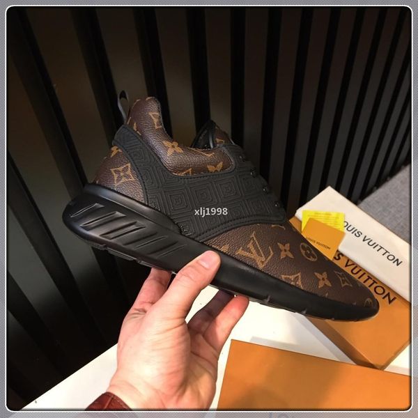 

33s роскошный дизайнер louis vuitton LV GUCCI GG высокое качество мужской обуви мода роскошные спортивные квартиры зашнуровать мужчин