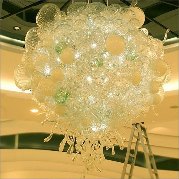 

art deco lighting hand blown glass chandeliers ac led bulbs customized murano glass pendant lamps chihuly style hanging led glass chandelier
