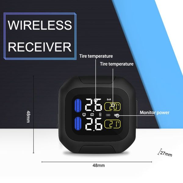 

m3 waterproof motorcycle real time tire pressure monitoring system lcd display c63d