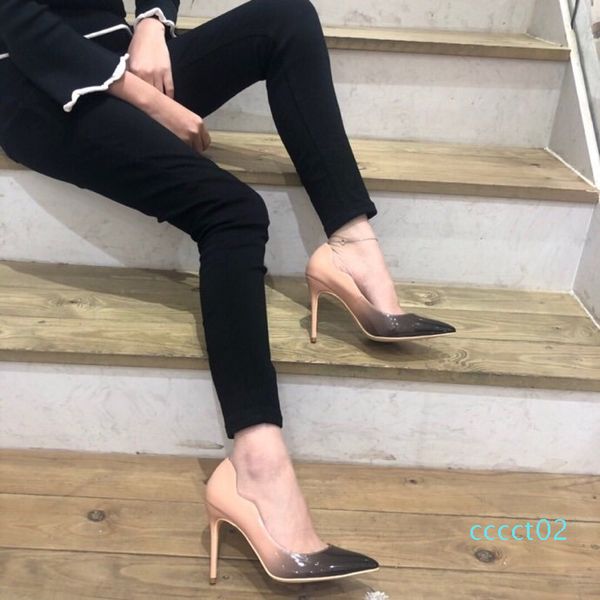 

европа и соединенные штаты горячие новые моды высокого качества сексуальные роскошные женщины красные нижние высокие каблуки, женщины банкет, Black