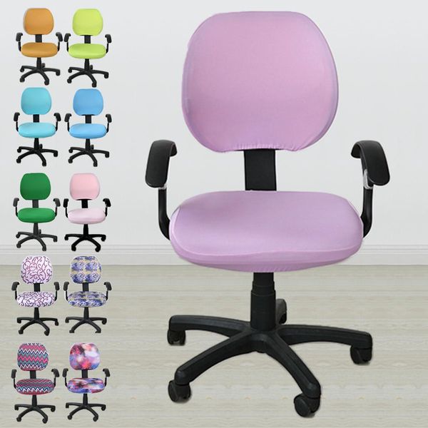 

20 colors spandex stretch furniture covers for computer chairs office chair sillas comedor easy washable without armrest cover