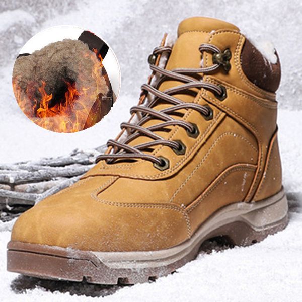 

olomm men's boots winter boots outdoor waterproof high hiking shoes 2019 comfortable warm sports shoes tactical dd-116, Black