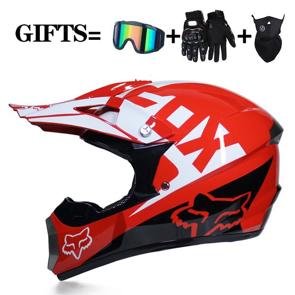 

3 gifts racing off-road full face scooter motorcycle helmet motocross riding dirt bike helmet dot moto casco vintage casco moto