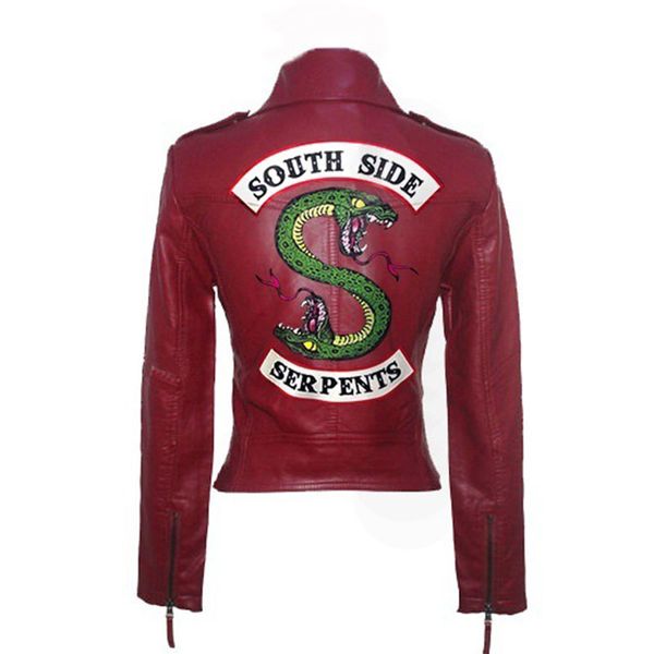 

river valley town leather snake bang jacket spring leather women pu washed motorcycle women's slim short fashion jacket, Black