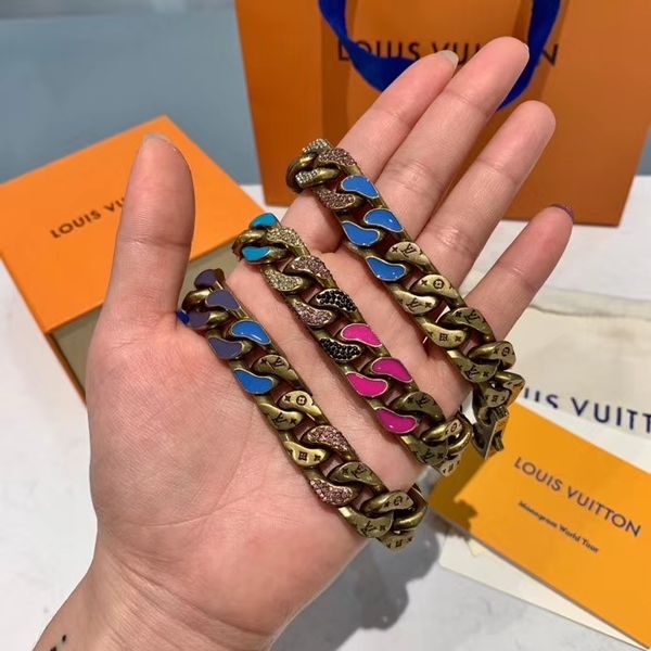 

fashion jewelry stainless necklace bracelets bangles pulseiras stainless steel necklace bracelets for man women with box t-110, Black