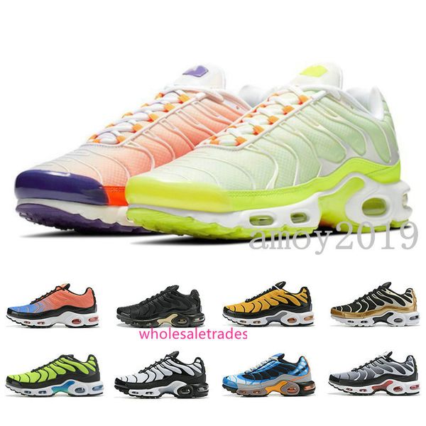 

2020 chaussures tn plus мужские кроссовки se белый черный оранжевый вольт цвет флип гипер малиновый ультра мужские спортивные кроссовки tns