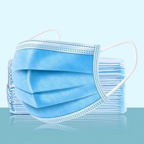 

disposable face masks 3-layer anti-dust droplet protective dustproof profession safety mask in stock dhl shipping