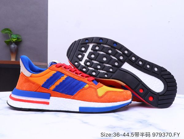 

2019 New Arrival Dragon Ball Z x Shoes ZX 500 Goku Run Shoe Classic Designer Fashion Limited Edition Sport Shoes 36 44
