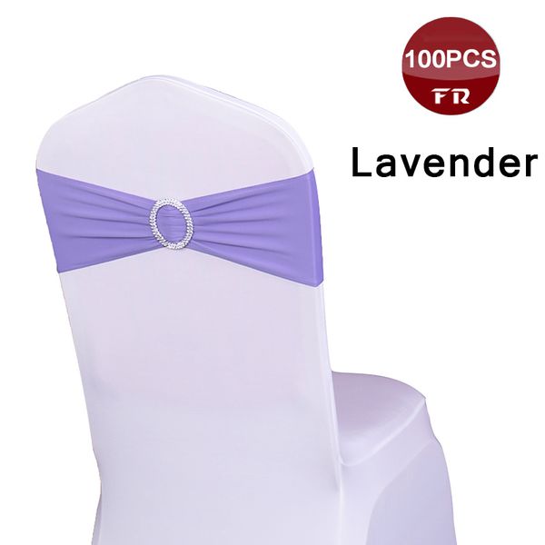 

shipping 100pc chair sash bands spandex 15x35cm purple stretch lycra chair cover sashes bows with diamond ring for weddings