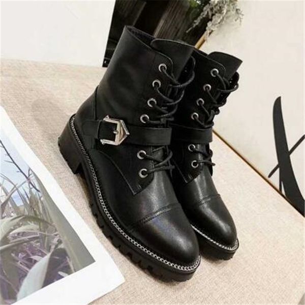 

sliver buckle boots winter women short boots zipper short zapatos de mujer fashion female shoes comfortable ladies shoes, Black